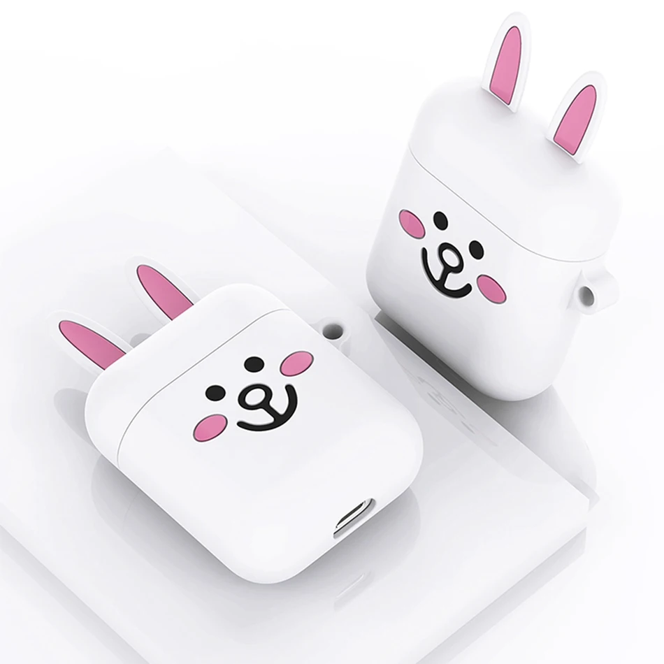 15 Универсальный чехол для наушников для Apple Airpods, чехол, милый мультяшный силиконовый чехол для наушников AirPods 2 Air Pods, подарок, чехол для наушников - Цвет: 15
