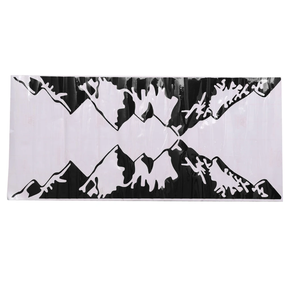 2x Car Mountain Range Side Skirt Modified Personal Decoration Body Paste