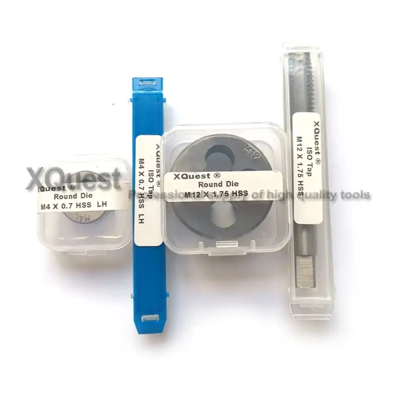 HSSE Adjustable Split Die Metric thread tap set M7 M7X1 M8 M8X1.25 Round dies CO35 taps M8X1