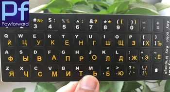 

100pcs/lot Russian Keyboard Stickers Russia language film For laptop desktop Computer Keyboard Sticker 12 14 17 24 27 34 inch