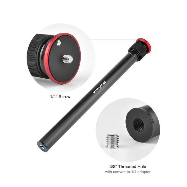 Prolunga Per Treppiede In Alluminio - Asta Telescopica 100 Cm Per Fotocamere - Foto 3