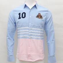 Рубашка с вышивкой homme camisa masculina для мужчин; платье с длинными рукавами; рубашки из хлопка; Social hombre eden park; регби; chemises; Повседневная рубашка