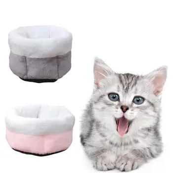 

Hexagonal Round Pet Cats Kennel Mat Winter Warm Soft Sleeping Bed Nests Hous