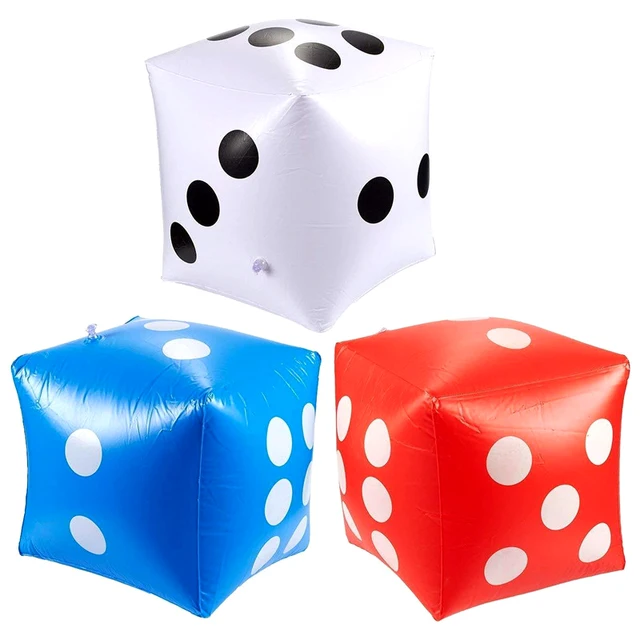 Inflatable Multi Color Blow-Up  Big Dice Toy Stage Prop Group Game Tool Casino Poker Party Decorations Pool Beach Toy GYH 5