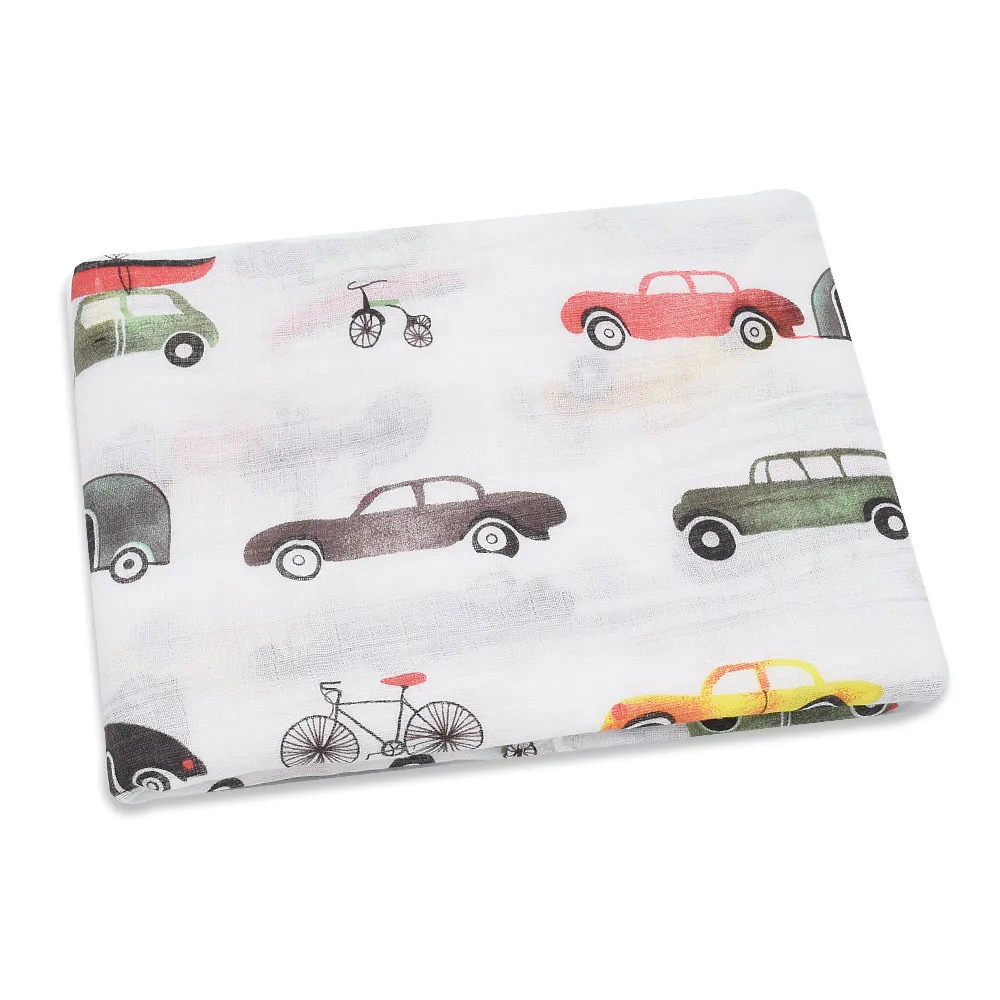 120X120CM Muslin Blanket 100%Cotton Baby Swaddle Soft Newborn Blanket Bath Towel Gauze Infant Kids Wrap Sleepsack Stroller Cover 6