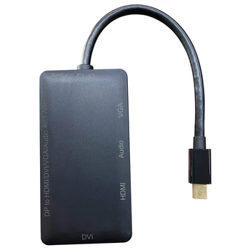 

DP Adapter,Mini Displayport to VGA HDMI DVI o 3 Monitors Simultaneously Display Adaptor