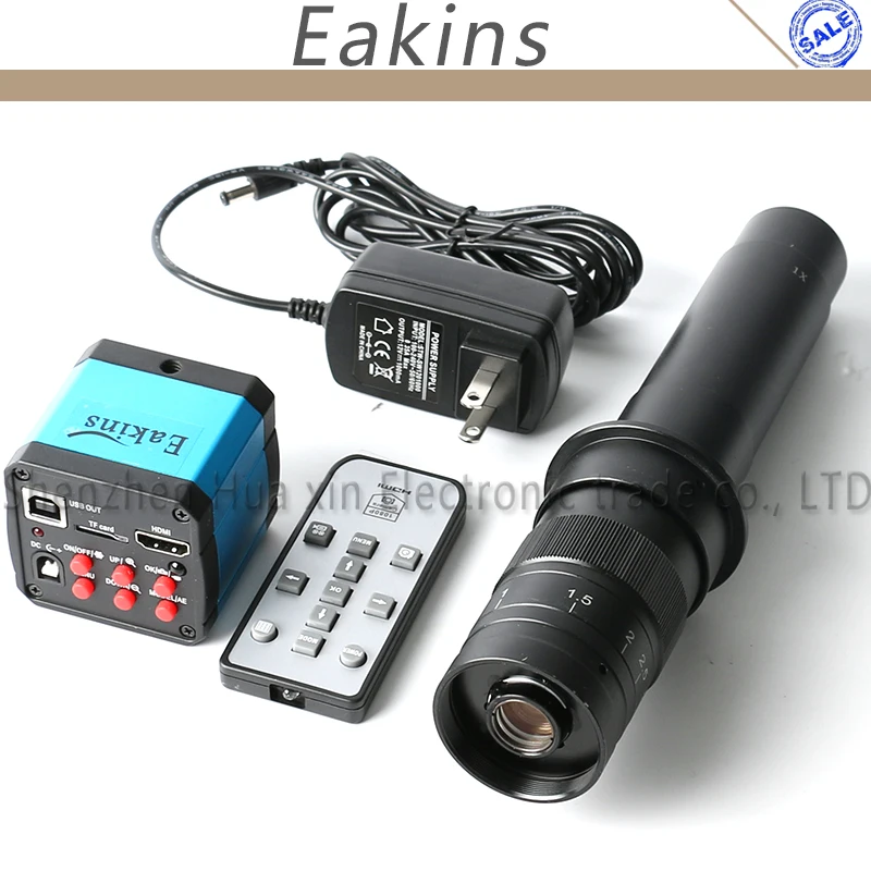 

HD 14MP HDMI 720P USB Digital Industry Video Inspection Microscope Camera Set TF Card Video Recorder + 180X/300X C-MOUNT Lens