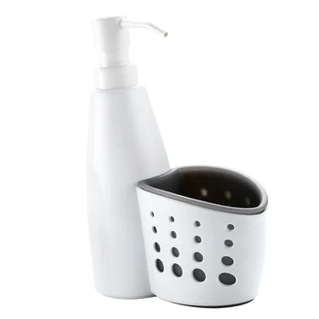 

300ml Soap Dispenser Liquid Pump for Bathroom and Kitchen with Caddy Box