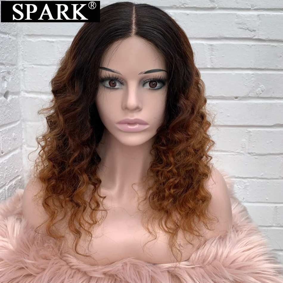 Discount Lace Wigs Spark Deep-Wave Loose Ombre 100%Human-Hair Pre-Plucked Black 32inches Peruvian exoyn31y1