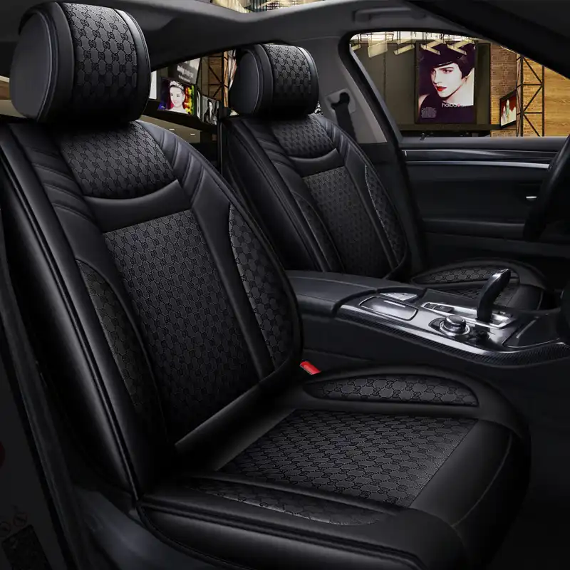 Housses De Siege De Voiture En Cuir Et Lin Pour Suv Ensemble Complet De Housses De Siege Pour Audi A3 A6 Q3 Q5 21 19 Aliexpress