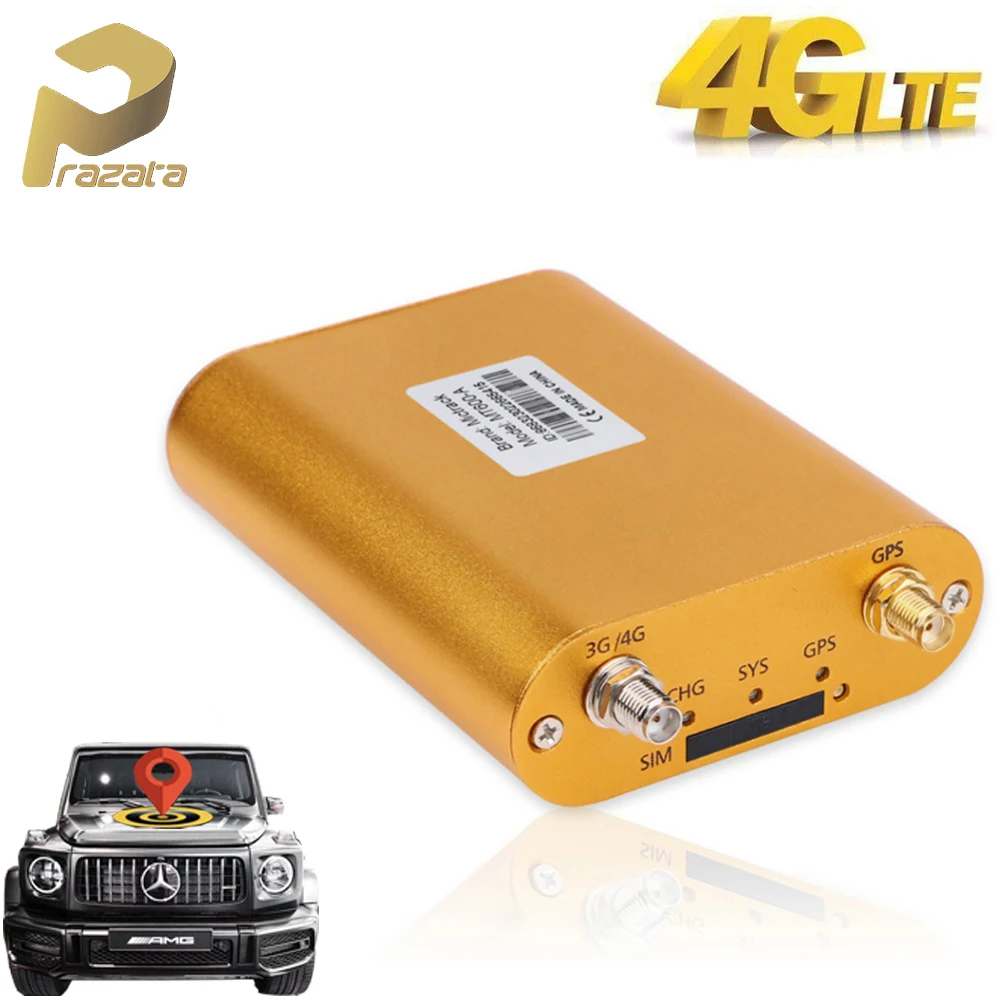 

Prazata Car GPS Tracker 4G Vehicle GPS Tracker LTE 3G UTMS 2G GSM Locator Mileage Report Realtime Tracking 4G GPS Locator