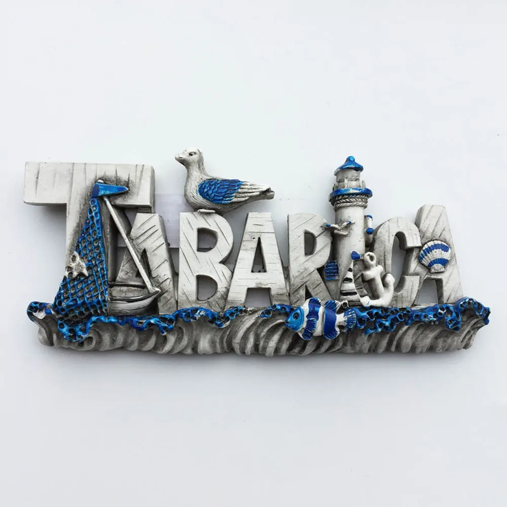 BABELEMI Tabarka Creative Fridge Magnet Souvenir Resin 3D Spain Magnets Decorative Refrigerator Home Decorations | Дом и сад