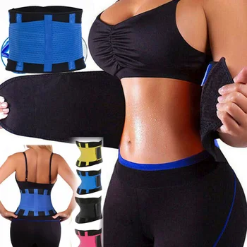 

S-3XL Women Waist Trainer Corset Sauna Sweat Sport Girdle Slimming Shaper Belt Abdominal Trimmer Belt Straps Modeling Plus size