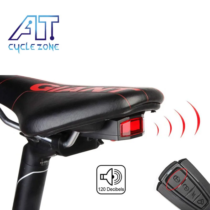 

CYCLE ZONE Rear Bicycle Light Intelligent Remote Control Alarm Lock Bike Taillight USB Charging Bike Lights MTB Tail Lamp