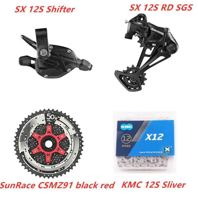 SRAM SX EAGLE 1x12 скорость 11-50T Groupset триггерный механизм переключения передач SX цепь/цепь kmc с NX EAGLE/sunracing CSMZ91X кассеты - Цвет: 8