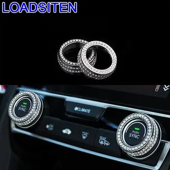 

Decorative Automobile Control System Air Conditioner Ignition Button Interior Parts Car Styling 16 17 18 19 FOR Honda Civic