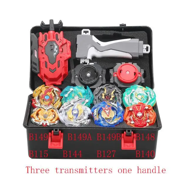 V Beyblade Burst набор игрушек B150 B149 Bayblade набор металлический Fusion боевой гироскоп 4D с 4 пусковыми вращающимися верхними лезвиями игрушки - Цвет: V