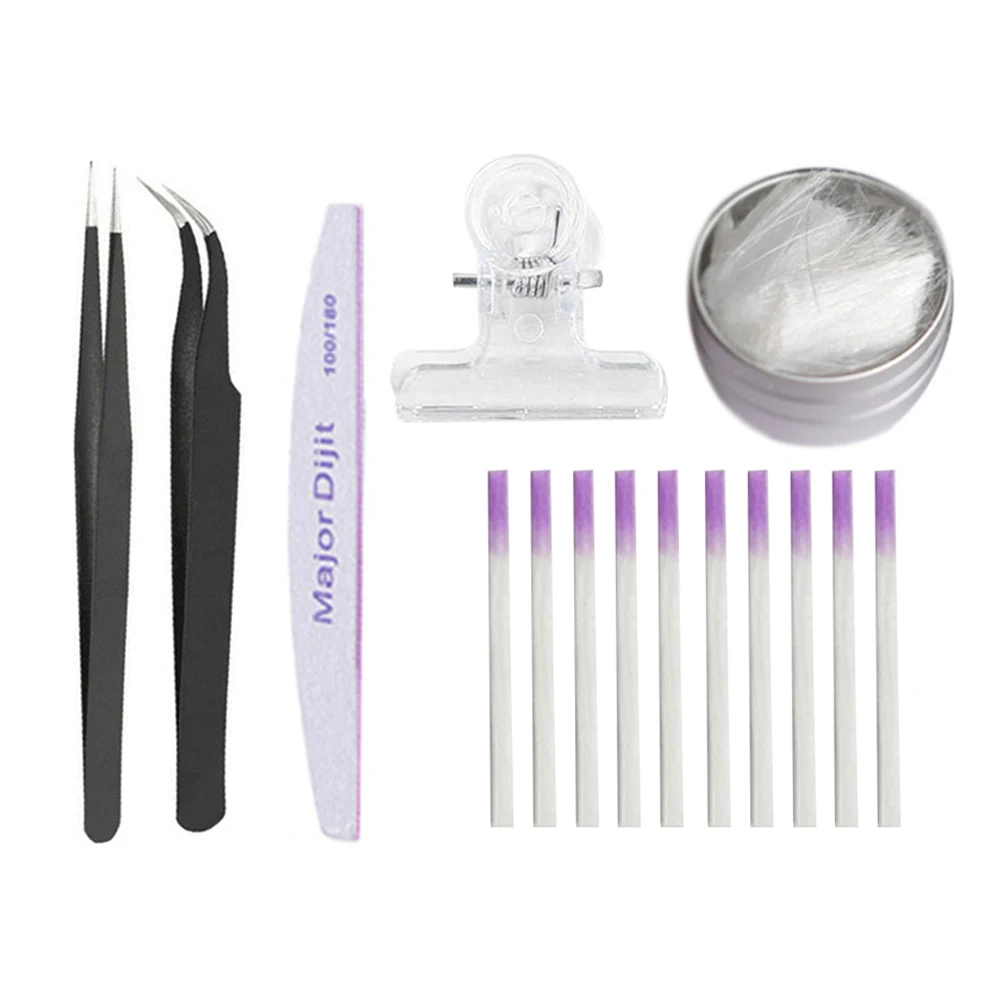 16 шт Бархатный инструмент для наращивания ногтей, набор волокон для наращивания ногтей для женщин