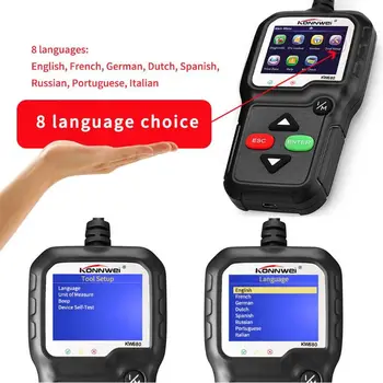 

KW680 OBD2 Scanner Car Diagnostic Auto Diagnostic-Tool Read Error Codes Scanner