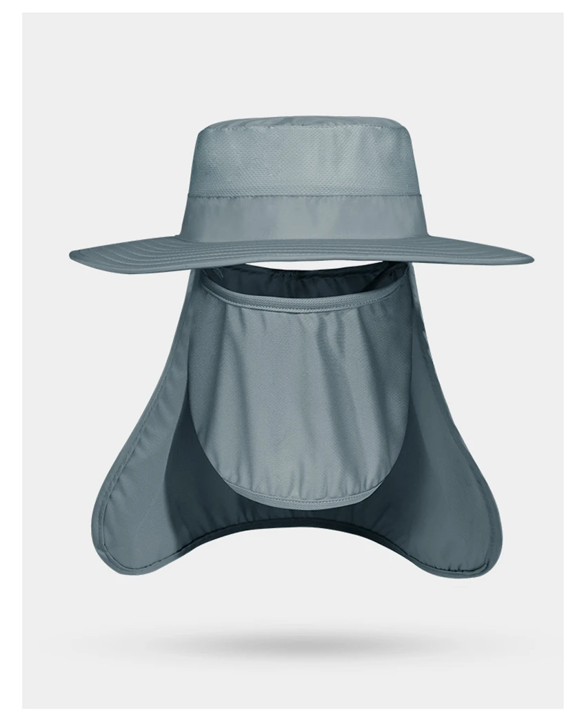 Chapeau de soleil - Pliable - Noir - Large Bord - Anti UV - Pour Homme - Outdoor noir