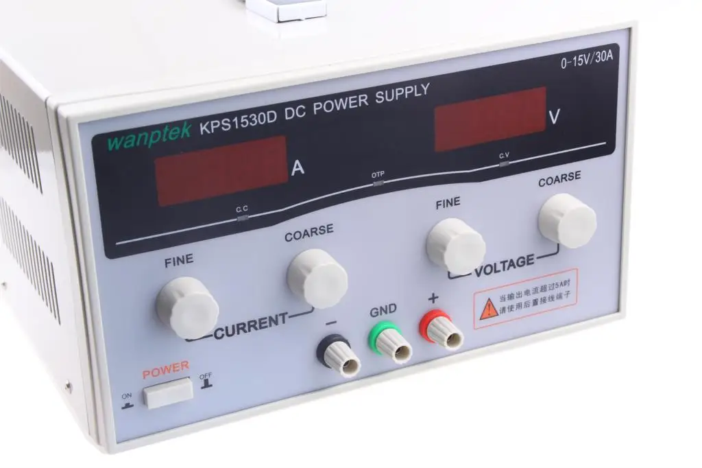 KPS1530D Высокоточный регулируемый светодиодный двойной дисплей Импульсный источник питания постоянного тока 220 В/110 В 15 В/30А с переключателями высокой мощности портативный