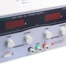 KPS1530D Высокоточный регулируемый светодиодный двойной дисплей Импульсный источник питания постоянного тока 220 В/110 В 15 В/30А с переключателями высокой мощности портативный