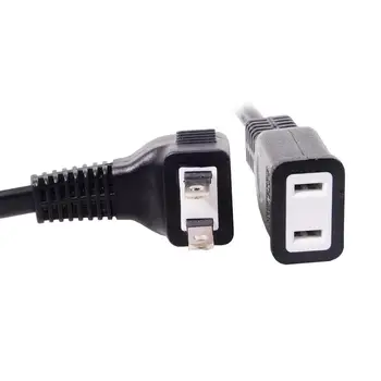 

Chenyang Up Angled USA Outlet Saver Power Extension Cord Cable 50cm 2-prong 2 Outlets for NEMA 1-15P to NEMA 1-15R