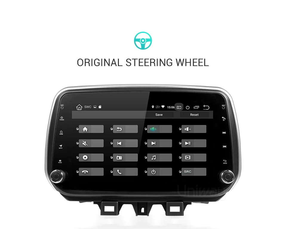 Uniway android 9,0 PX6 4G+ 32G Автомобильный dvd-плеер для hyundai Tucson/IX35 мультимедийный автомобильный Радио gps навигация видео плеер