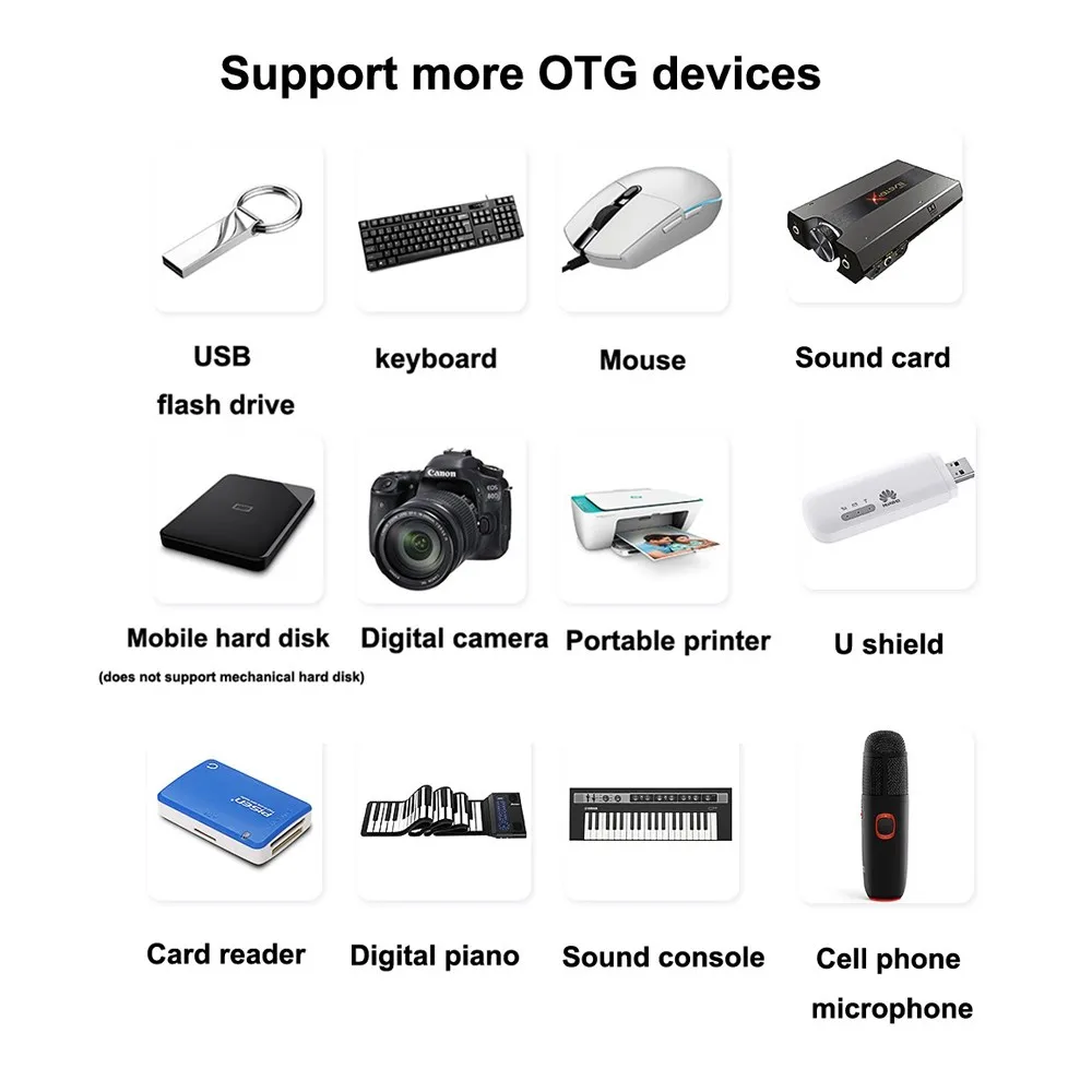 Для перехода от разъема Lightning к цифровая usb-камера OTG передачи данных разъём кабельный переходник высокого Мощность 500mA для iPad mini 2/3/4 Air iPhone X XR XS Max 8