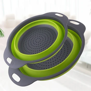 

Retractable Drain Basket Sink Storage Rack Kitchen Plastic Fruit Storage Basket Foldable Leach Basket Organizer