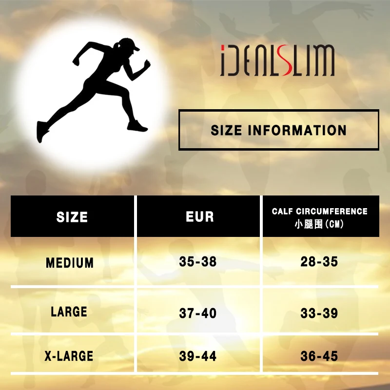 IDEALSLIM 3 Pairs Compression Cycling Socks Class 2 Women Long Socks Camping Hiking Climbing Sports Socks