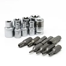 17 шт. 1/4 дюйма 3/8 дюймов ключ с храповым механизмом Набор торцевых головок универсальный набор инструментов для ремонта* Подходит для: Авто-ремонт машины для ремонта