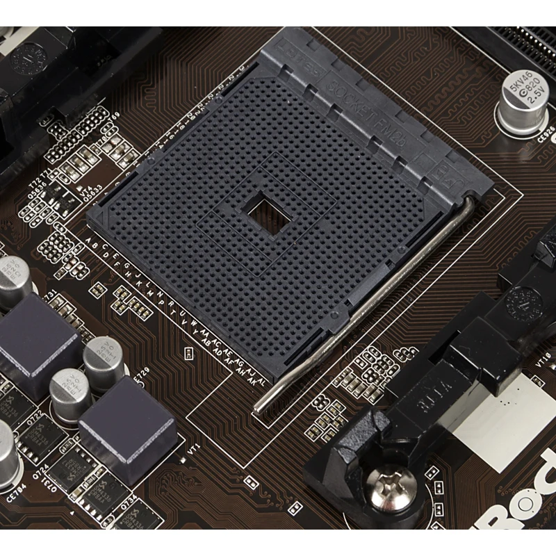 Материнская плата Asrock FM2A68M-HD+ Soc-FM2+ AMD A68H 2xDDR3 mATX AC`97 6ch(5.1) GbLAN RAID+VGA+DVI