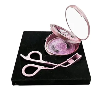 

Natural False Magnetic Eyelashes Professional With Applicator Easy Apply No Glue Reusable Long Soft Party Light Weight Charming
