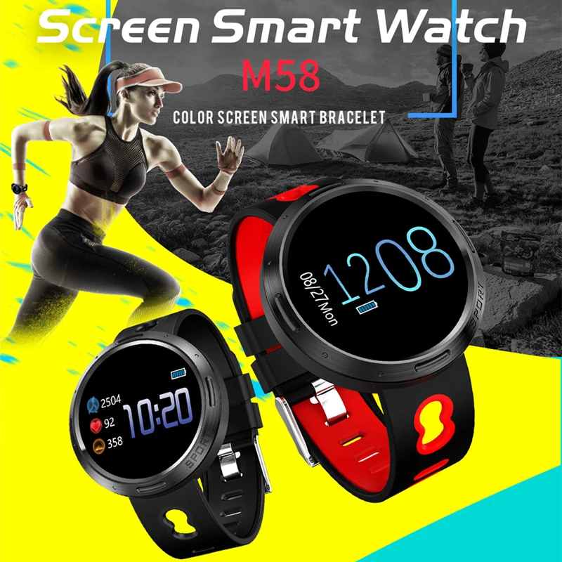 

Smart Watch Fitness Tracker Men Blood Pressure Heart Rate Tracker Swim Sport SmartWatch Women Multi-language Watches Android ios