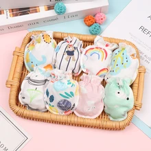 1 пара, детские перчатки из чистого хлопка с защитой от царапин, мягкие удобные варежки для новорожденных, защитные детские варежки, Аксессуары для младенцев