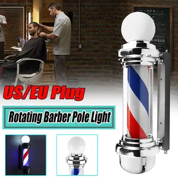 

Hair Salon light Barber Pole Led Light Rotating light lamp with Bulb Marker lamp LED Downlights 68x19x24cm 220V EU/110V US Plug