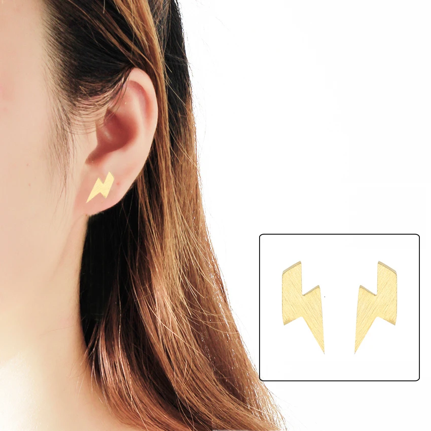 Silver-Stud-Earrings-Oorbellen-Voor-Vrouwen-Gold-Lightning-Bolt-Stainless-Steel-Earrings-Women-Statement-Boucle-D