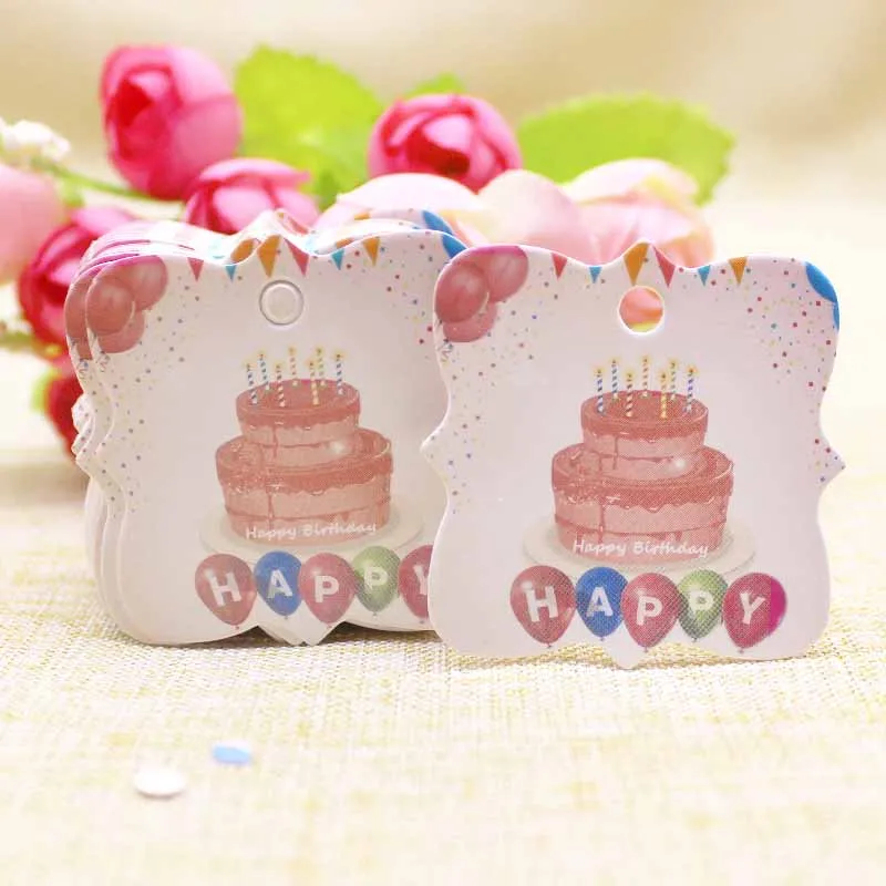 Wedding Paper Gift Label Tag 50pcs DIY Party Hang Tags Birthday Wedding Favors Gift Decorative Supply