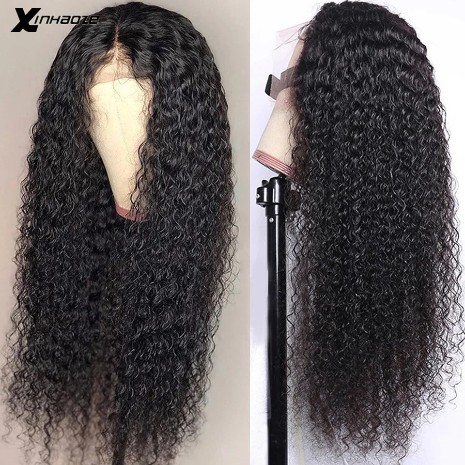  Pre plucked Curly Human Hair Wig Brazilian Remy 13x4 Lace Front Human Hair Wig For Black Women 150%