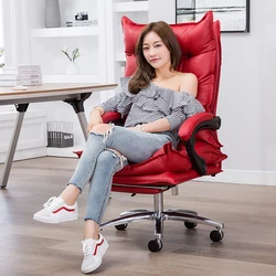 Chaise de bureau ergonomique pivotante à 170 °, siège de Gaming, pour ordinateur et compétition, avec ancre, rose 