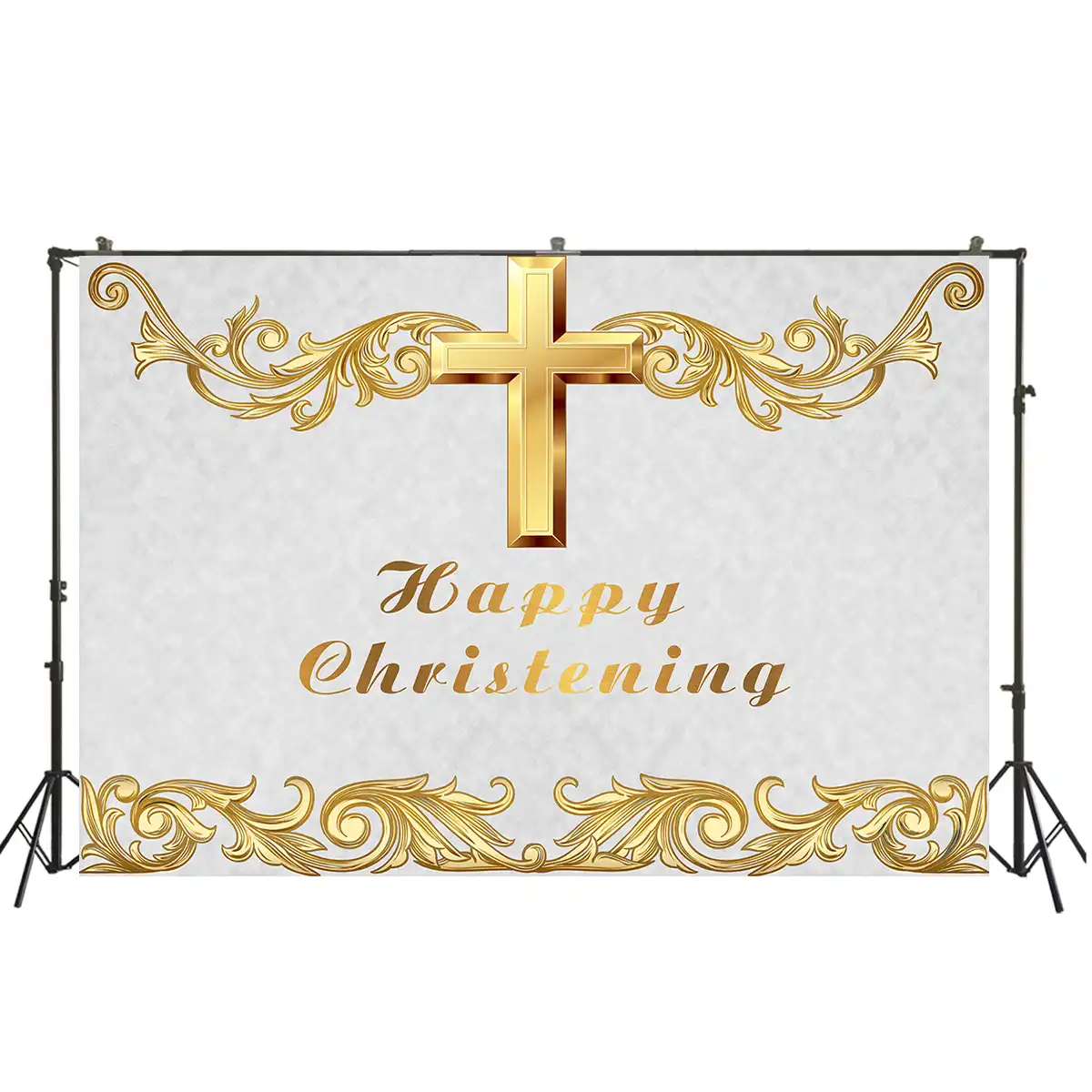 Prima Comunione Battesimo Battesimo Scenografia Bambini Oro Bianco Croce Dio Benedica Sfondo Della Torta Festa Di Compleanno Decorazioni Da Tavola W 2328 Aliexpress