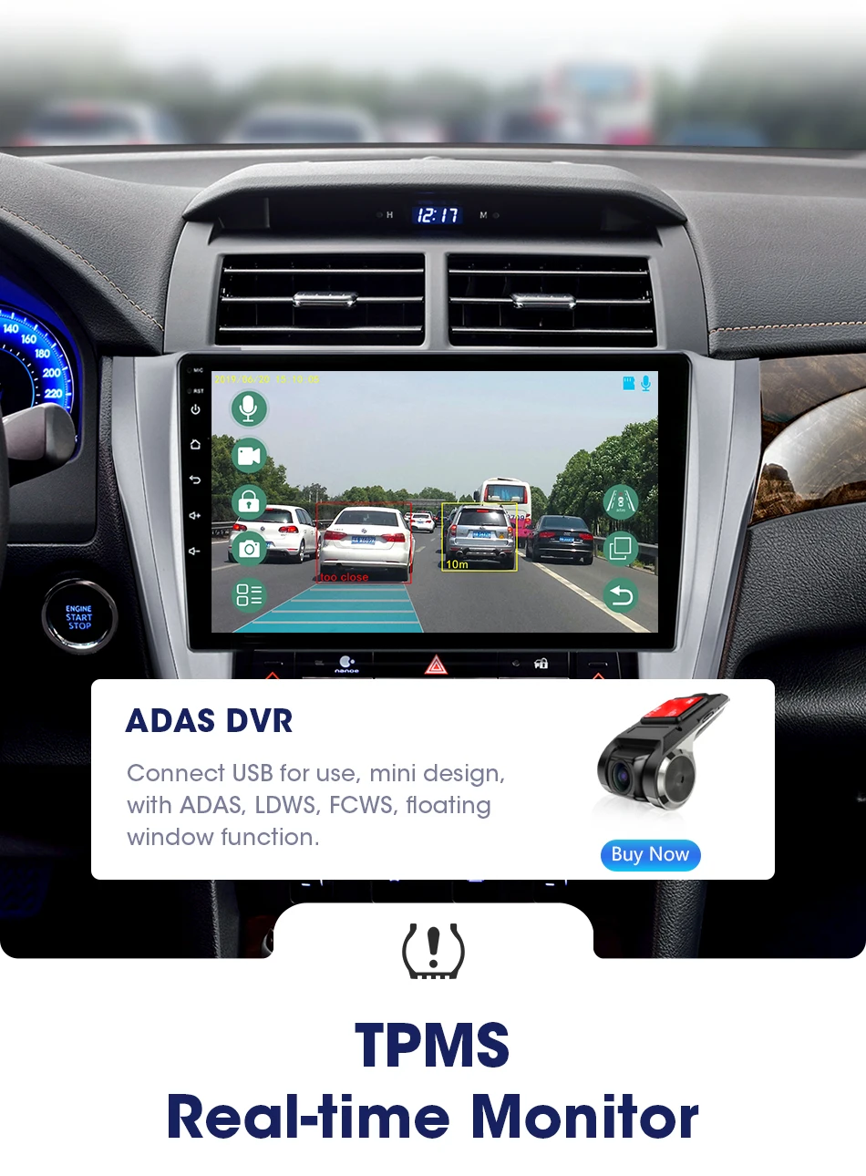 V 4G Wifi Android 8,1 2din Автомагнитола 2G+ 32G coche плееры RDS навигация gps головное устройство 2 Din