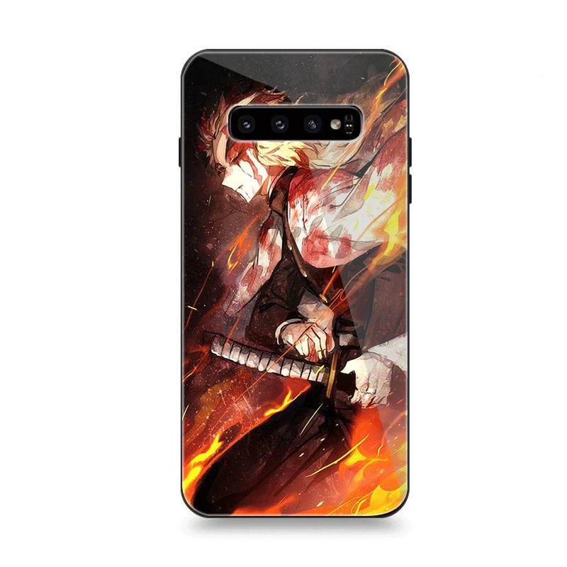 Чехол для телефона Стекло для samsung A10 A20 A30 A40 A50 A60 A70 S7 край S8 Plus Note 8 9 S10 крышка Rengoku Kyoujurou демон убийца - Цвет: G10