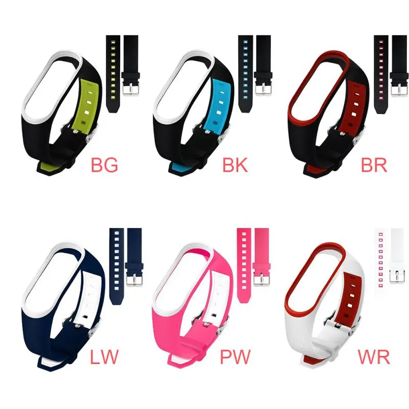 Водонепроницаемый ремешок для Xiaomi Band 3/4 Smartwatch дышащий силикон ремешок Замена
