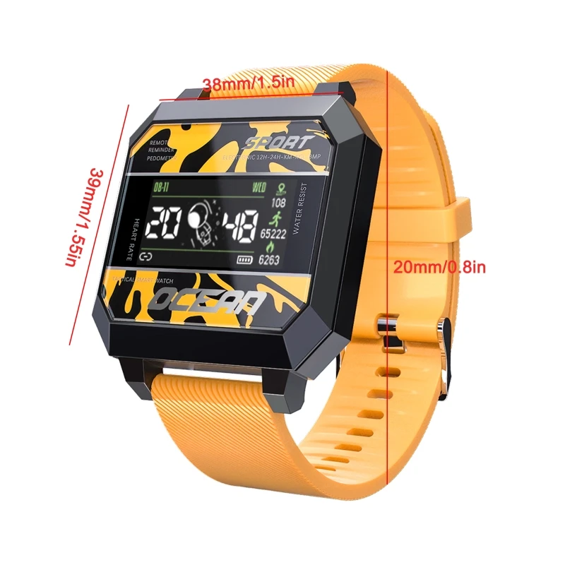 Lokmat Ocean 2 Smart Watch Fitness Tracker Bluetooth-compatible Heart Rate Sleep Monitor Multi Sports Mode Call Reminder | Электроника
