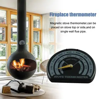 

Magnetic Wooden Stove Thermometer Fireplace Stove Fan Meter Thermometer Fireplace Parts