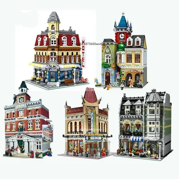 

15017 4616pcs Creator Series Bookstore Cafe Model Building Kits Blocks Bricks Toys Birthday Gifts For Kids