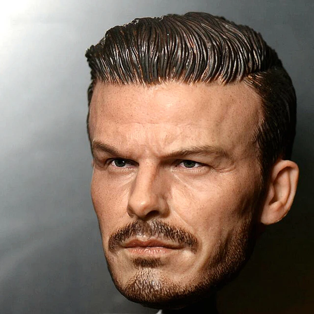 1/6 David Beckham Football Soccer Player Head Sculpt Model Fit 12'' TBLeague Phicen Action Figure Body 2