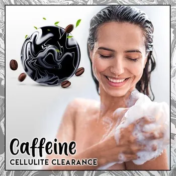 

2020 Volcanic Clay Coffee Slimming Soap Personal Skin Care Bar Skin Whitening Body Clear Skin Care With 5PC Navel Stick Bathroom
